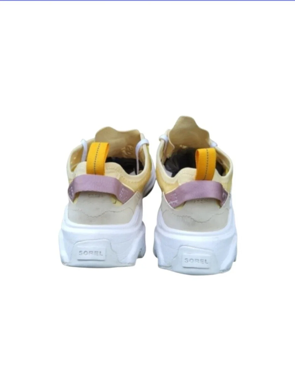 Sorel Kinetic Breakthru Breakthrough Yellow Gold Athletic Outdoor Sneaker Shoe 9